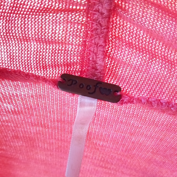 Poof brand Pink/Salmon Cardigan! - Picture 2 of 4